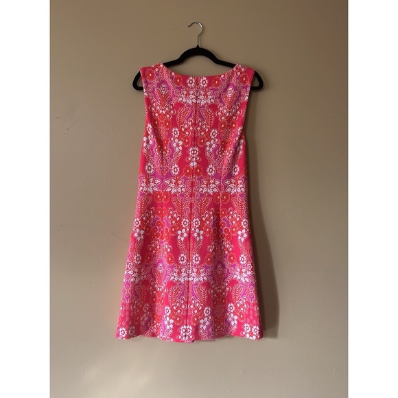Kensie Pink and Orange Sleeveless Halter Dress - Picture 2 of 3
